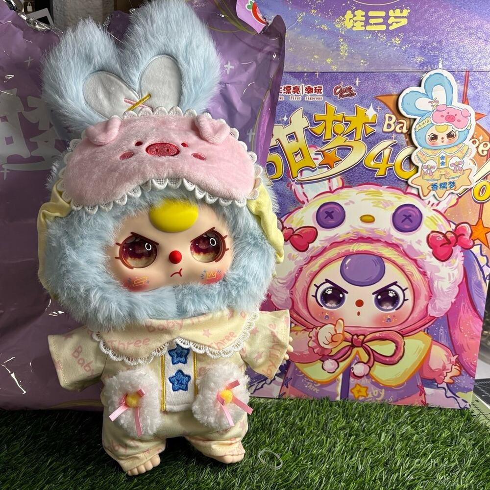 Baby Three 400% Sweet Dream Blue Bunny